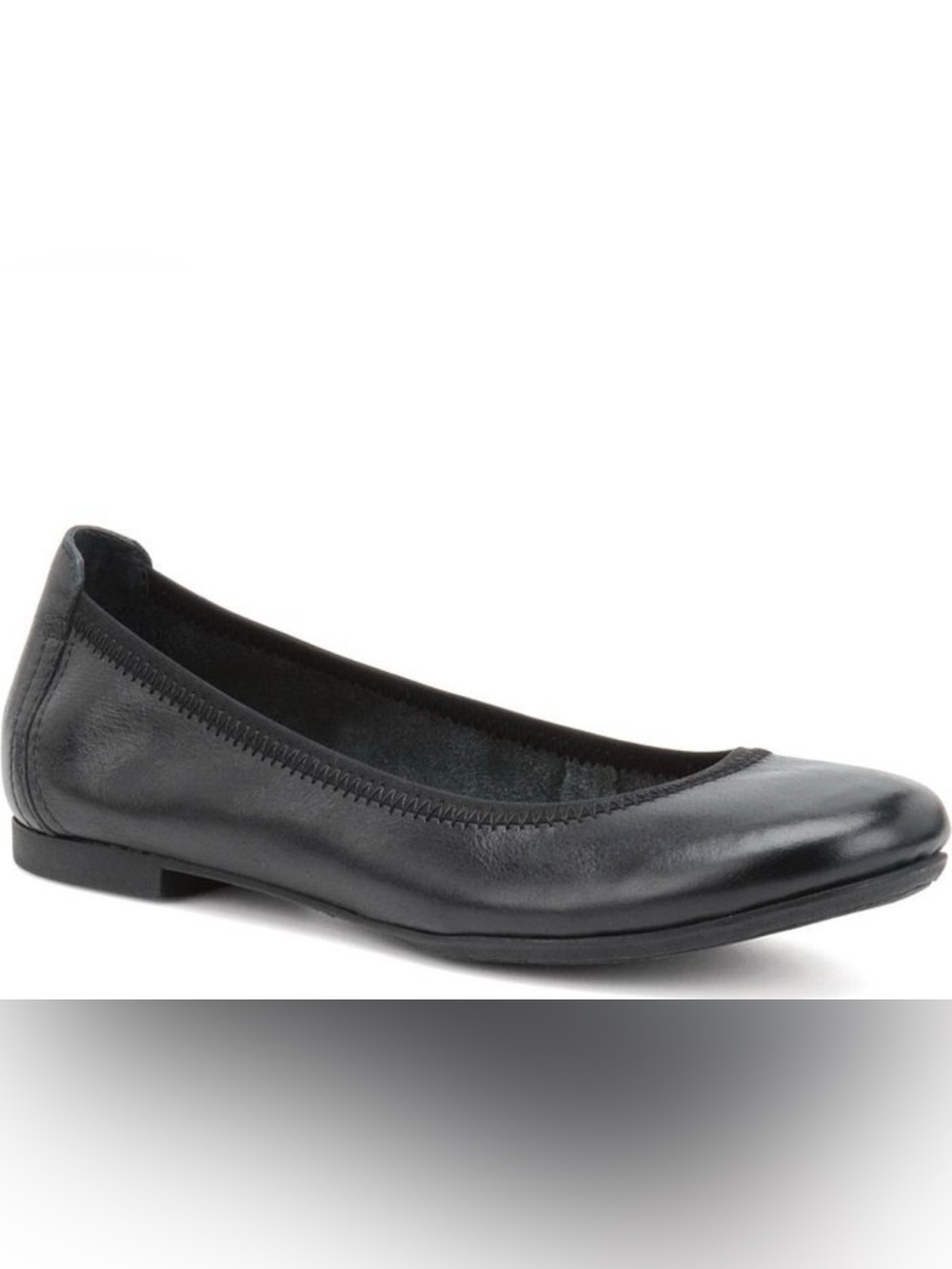 NEW Born Julianne Black Leather Flats Size 8.5 Wide Width